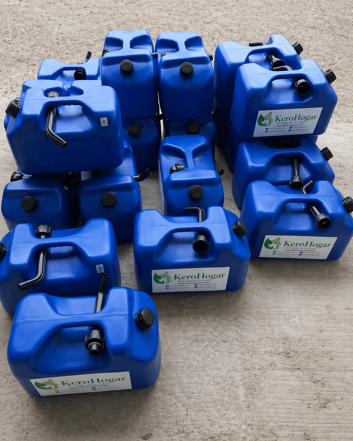 Bidones azules de kerosene certificados SEC